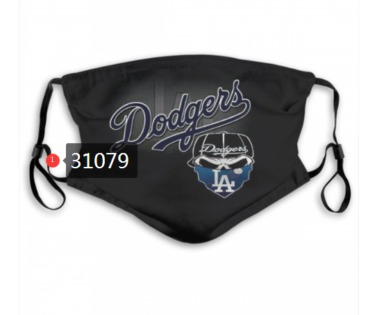 2020 Los Angeles Dodgers Dust mask with filter 3->mlb dust mask->Sports Accessory